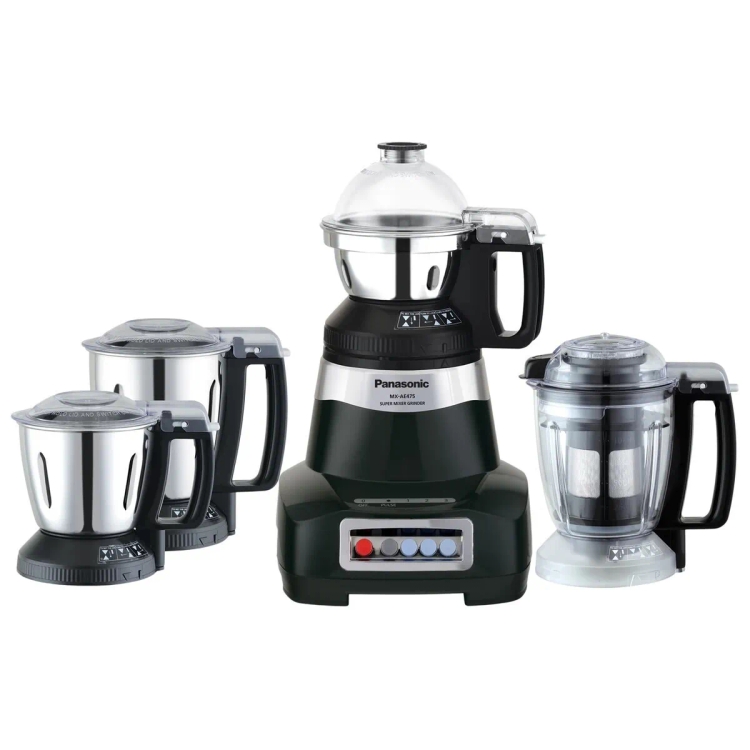 Panasonic MX-AE475 Mixer Grinder 4 Jars 750W Black