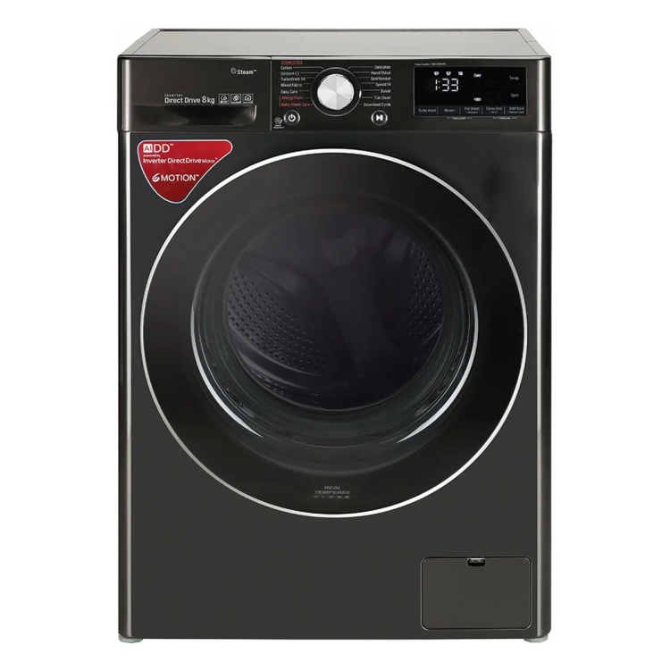 LG 8 kg 5 Star Fully Automatic Front Load Washing Machine FHV1408ZWB Black