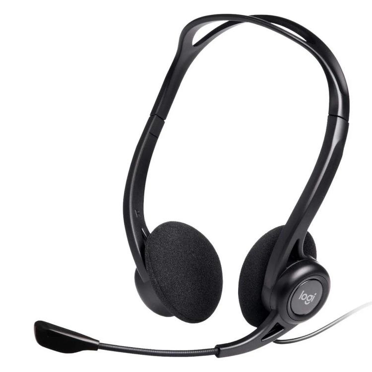 Logitech H370 USB Wired Headset  (Black, On the Ear)
