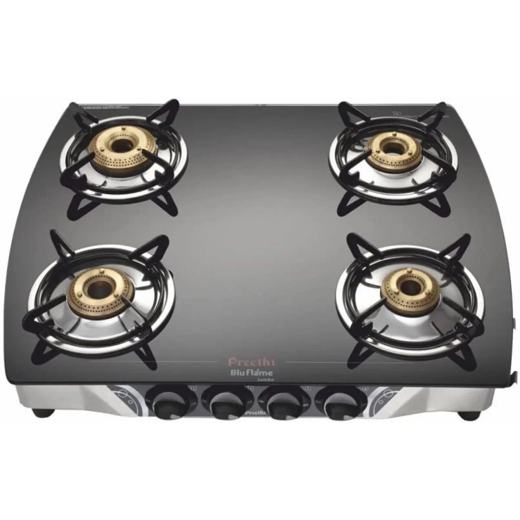 Preethi Blue Flame Jumbo 4 Burner Gas Stove