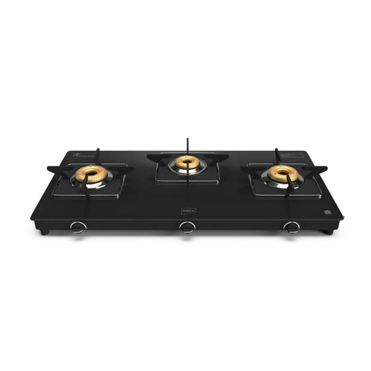 Impex Gas Stove Aspira Glaze 3 Black