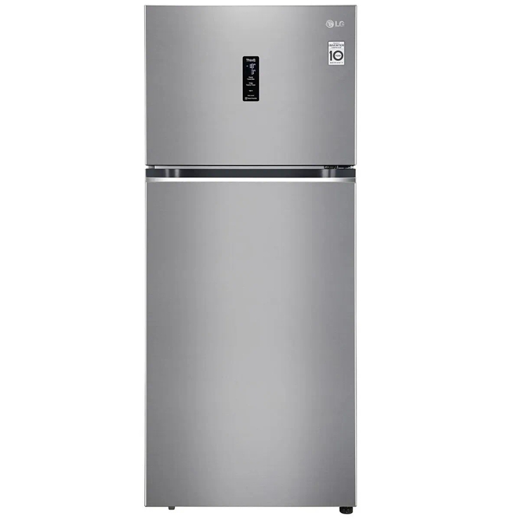LG 3 Star Frost-Free Smart Inverter Wi-Fi Double Door Refrigerator GL-T422VPZX  423L
