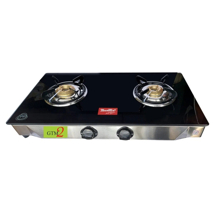 Meenumix Glass Top Gas stove GTM2 2 Burner