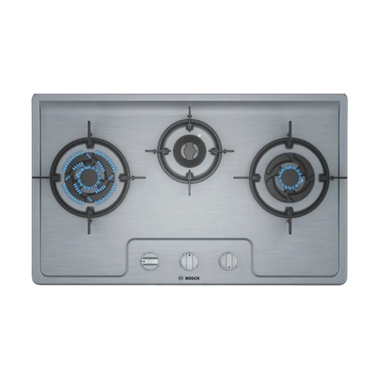 Bosch Gas hob 70 cm Stainless steel PMD83D51NX 3 Burner