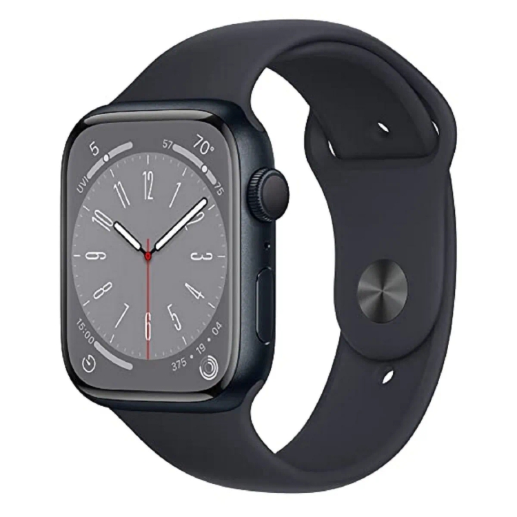 Apple Series 8  45mm Cellular Midnight Aluminium Case Sport Band