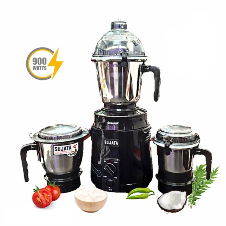 Sujatha Dynamix 3 Jar Mixer Grinder Black