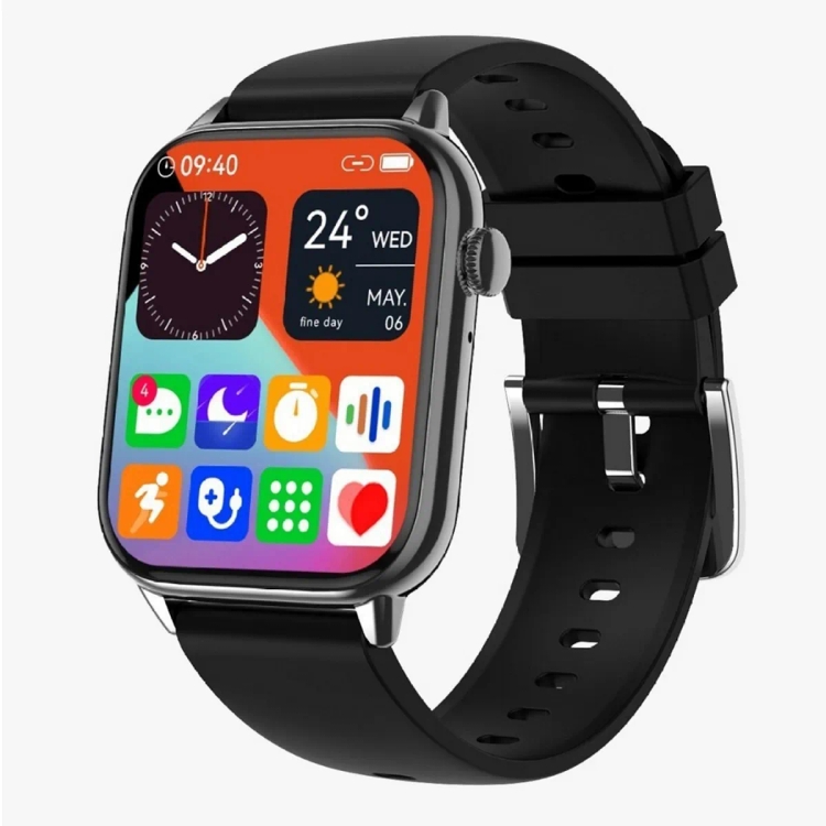 Pebble Orion Max 1.91" IPS Display Smart Watch,Jet Black