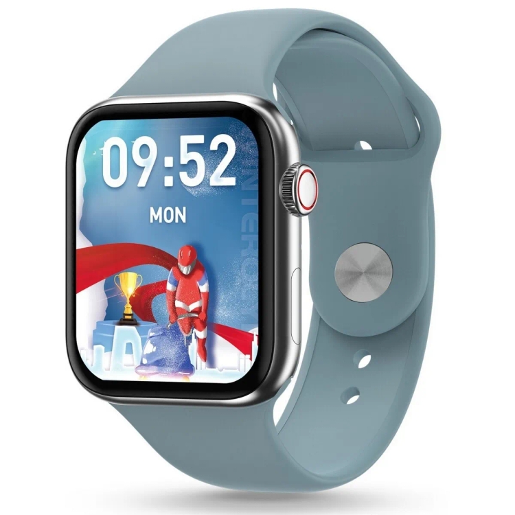 Pebble Frost 1.87" Curved HD Display Smart Watch,Misty Grey