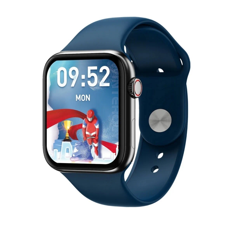 Pebble Frost 1.87" HD Display Smart Watch,Winter Blue