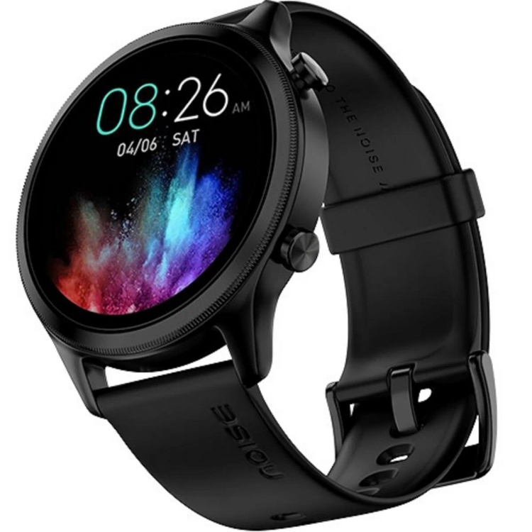 Noise Fit Evolve 3 1.43" AMOLED Display Smart Watch, Carbon Black