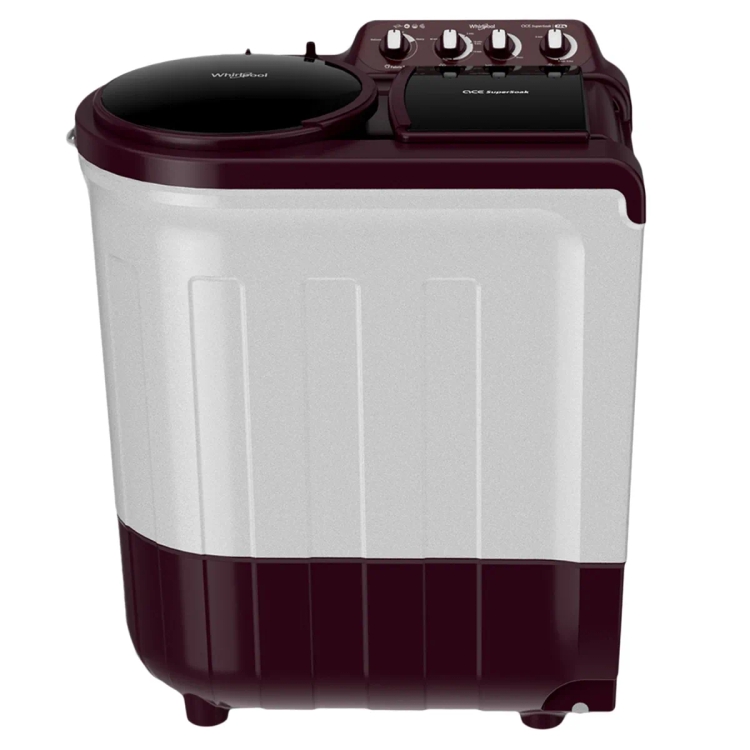 Whirlpool 7 Kg 5 Star Semi Automatic Top Load Washing Machine  Ace Super Soak Wine

