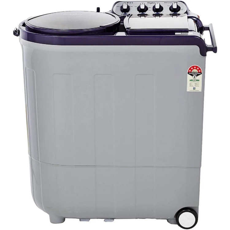 Whirlpool 8.5 Kg 5 Star Semi Automatic with Faster Drying Washing Machine Ace Turbo Dry Silver Dazzle 

