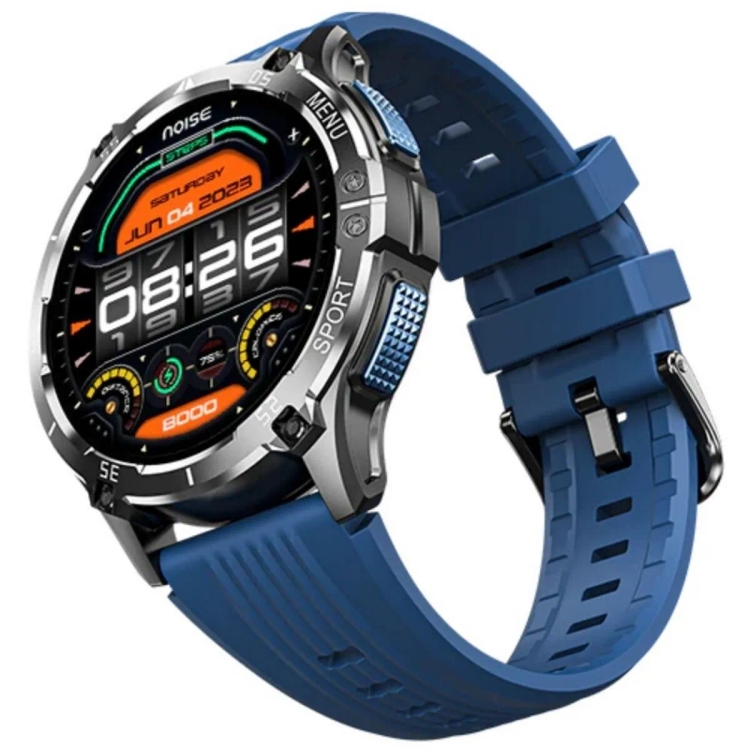 
Noise Fit Force Plus 1.46'' AMOLED Display Smart Watch, Silver Blue