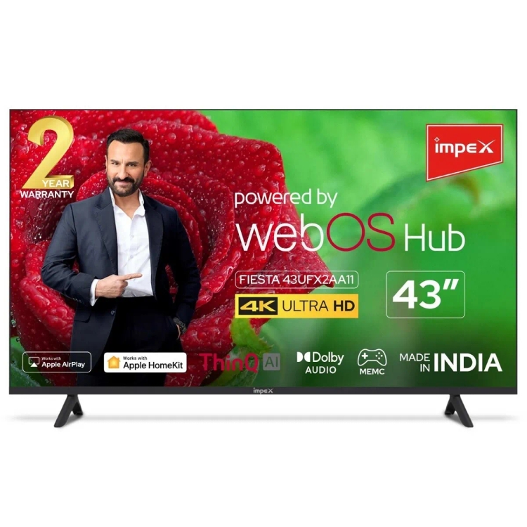 Impex 4K Ultra HD Smart WebOS LED TV FIESTA 43UFX2AA11 108 cm (43 inch)