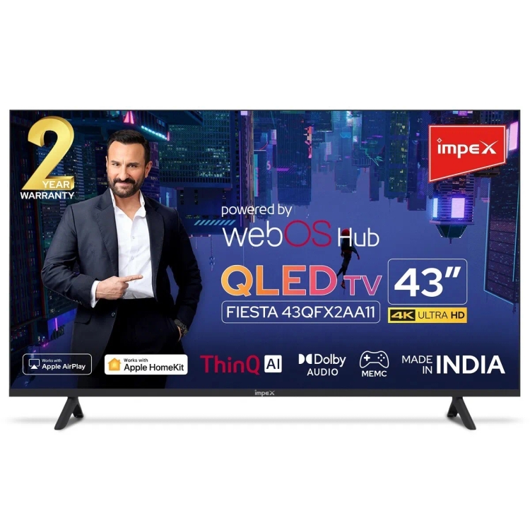 Impex 4K Ultra HD Smart WebOS QLED TV FIESTA 43QFX2AA11 109.22 cm (43 inch)