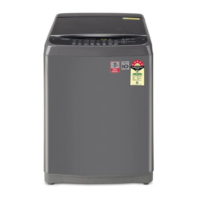 LG 9 kg Fully Automatic Top Load Washing Machine T90AJMB1Z Middle Black