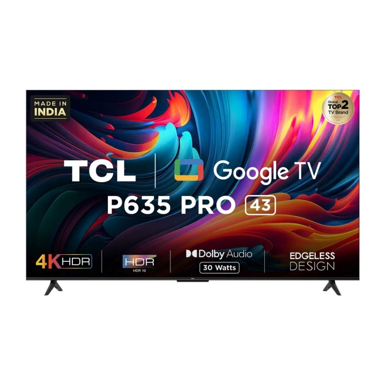 TCL 4K Android Smart Google LED TV 43P635 Pro 108 cm (43 inch)