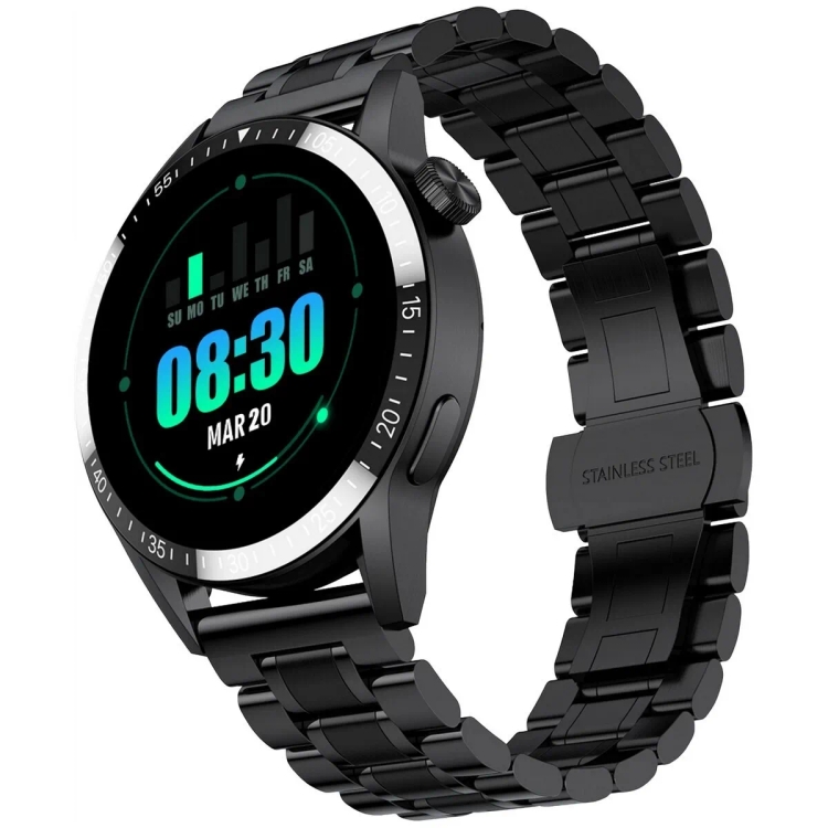 Fire Boltt Ultimate Stainless Steel 1.39" HD Display Smart Watch,Black