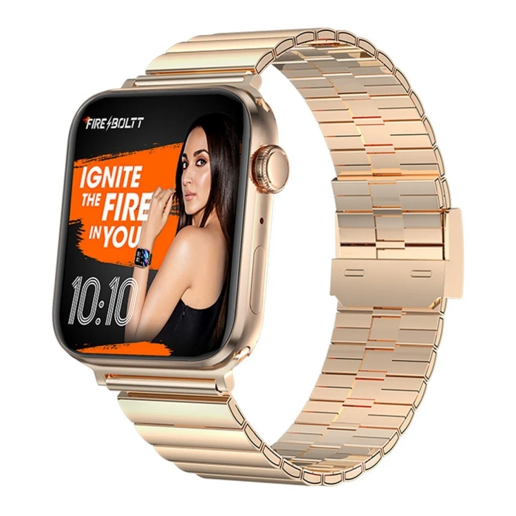 Fire Boltt Visionary Ultra Stainless Steel 1.78" AMOLED Display Smart Watch,Gold