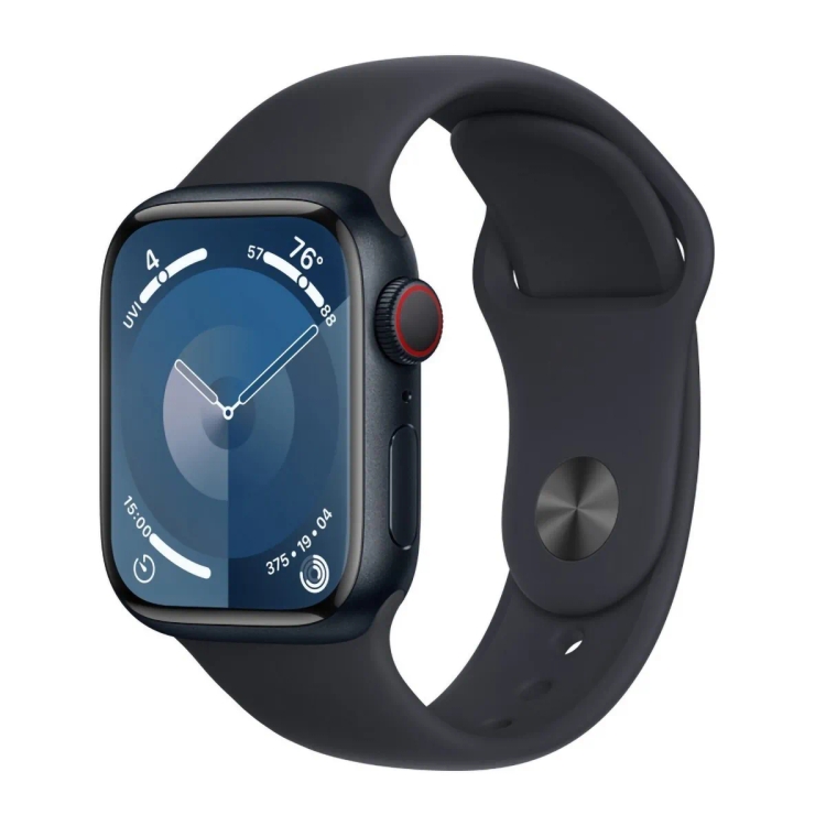 Apple Series 9 41mm GPS Midnight Aluminium Case Sport Band