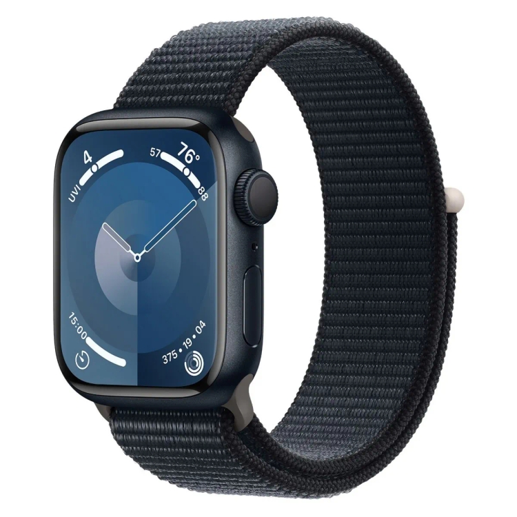 Apple Series 9 41mm Cellular Midnight Aluminium Case Sport Loop