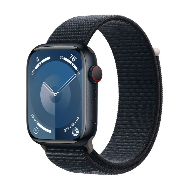 Apple Series 9 45mm Cellular Midnight Aluminium Case Sport Loop