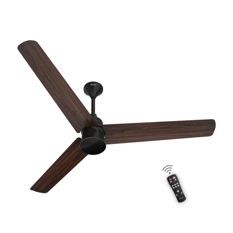 Polycab Silencio Mini 1200mm 3 Blade Ceiling Fan Walnut Wood