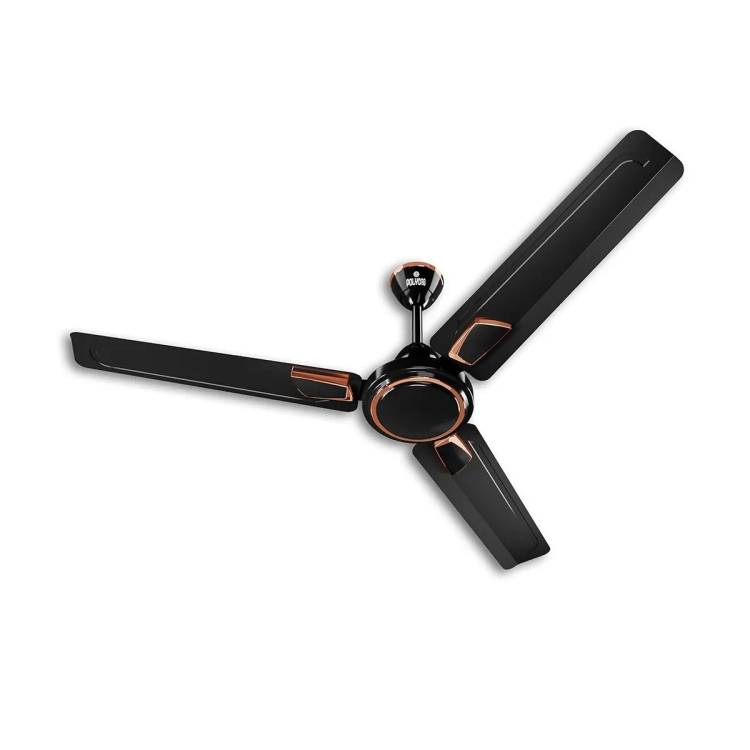 Polycab Zoomer DLX High Speed 1200 mm 3 Blade Ceiling Fan Smoke Brown