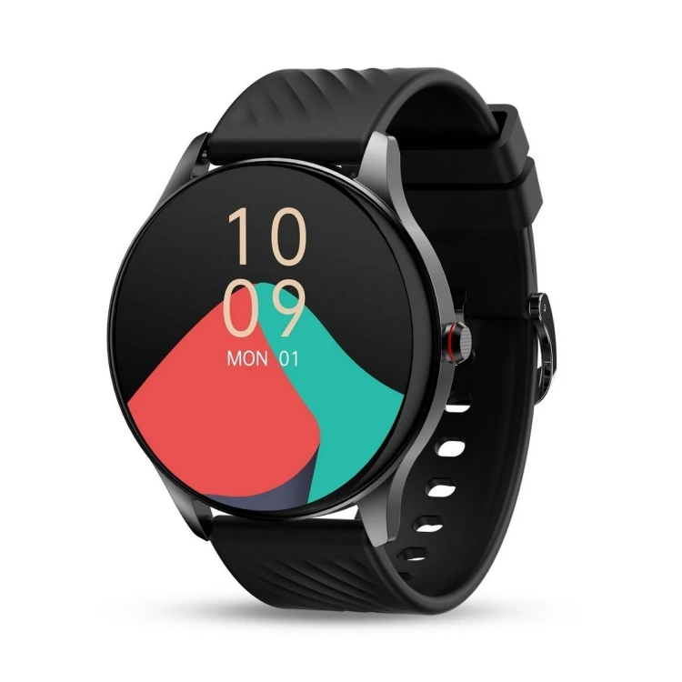 Pebble Ascent 1.43" AMOLED Display Smart Watch,Jet Black