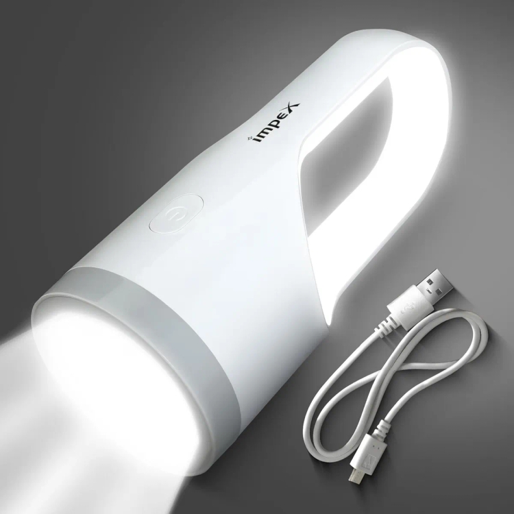 Impex 2 in 1 Rechargeable Flashlight and Emergency Light Lumin A0