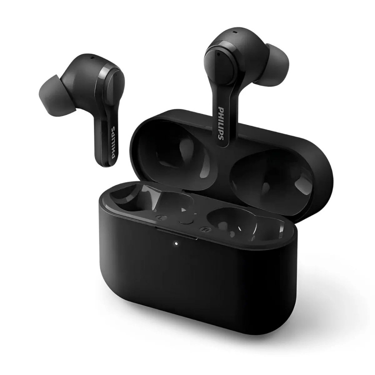 Philips Audio TAT3217BK True Wireless Earbuds with 26 Hour Playtime (Black)