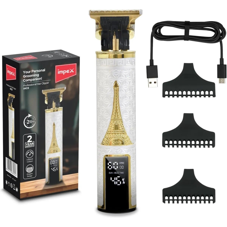 Impex IHC8 Professional Hair Clipper Hair Trimmer with 2 Hours Runtime