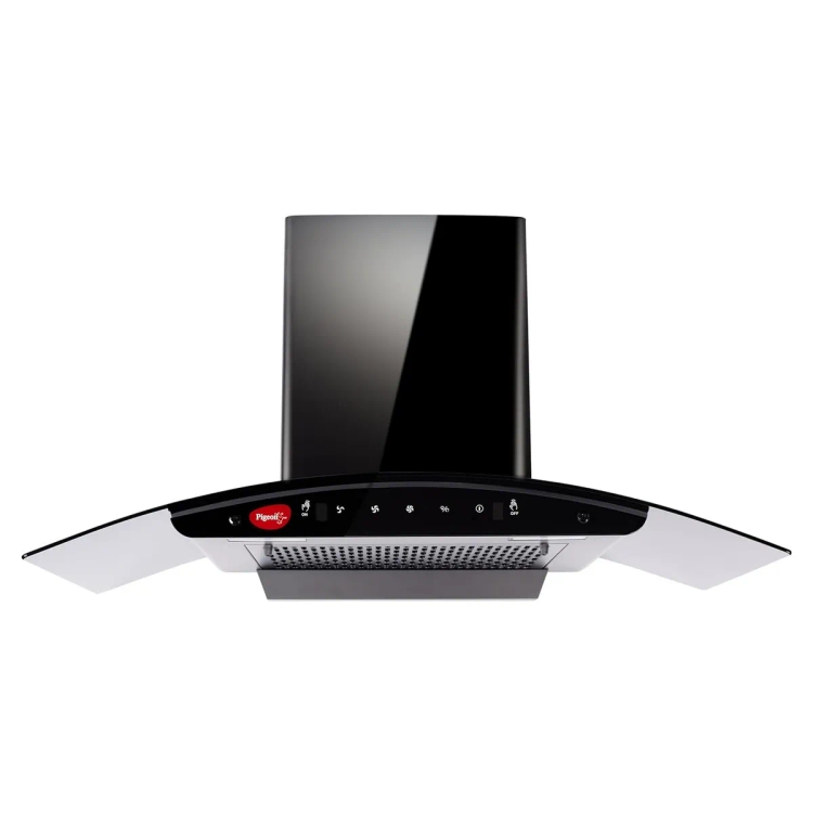 Pigeon Black Diamond 90 cm Curved Kitchen Chimney 