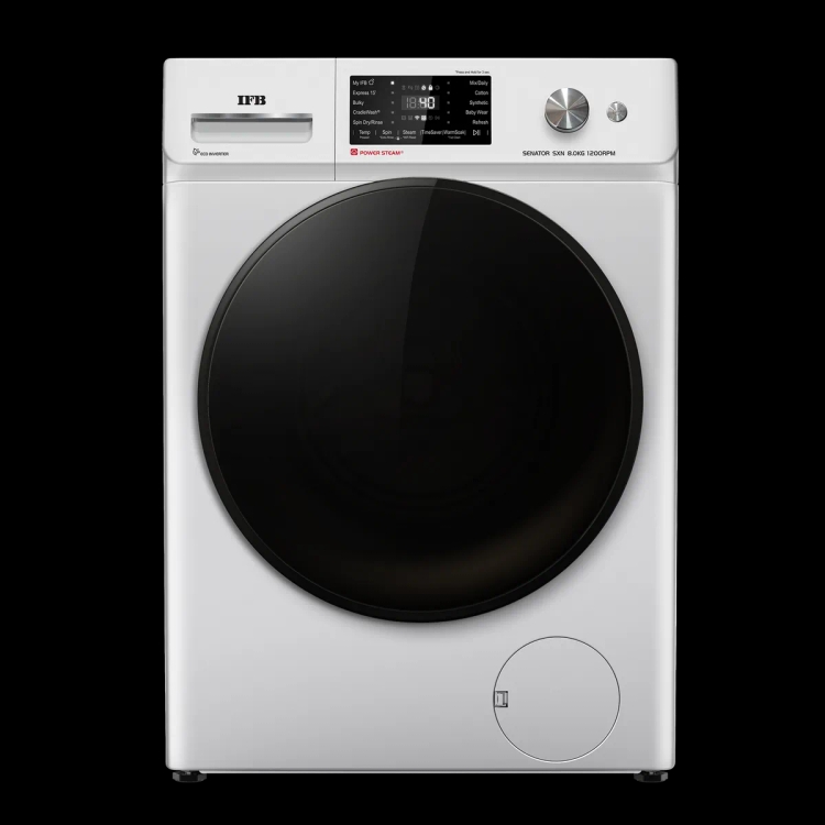 IFB 8 Kg Fully Automatic Front Load Washing Machine Senator SXN 8012K Rich Silver