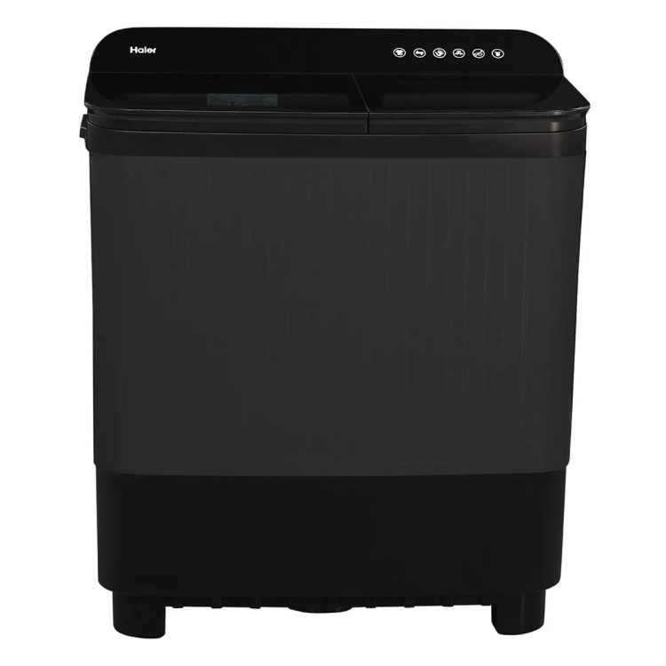 Haier 10 kg Semi Automatic Top Load Washing Machine HTW100-178BK Black