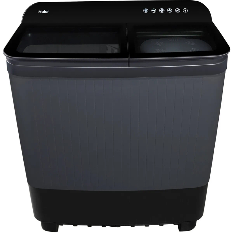 Haier 8.5 kg Semi Automatic Top Load Washing Machine HTW85-178BBK Black