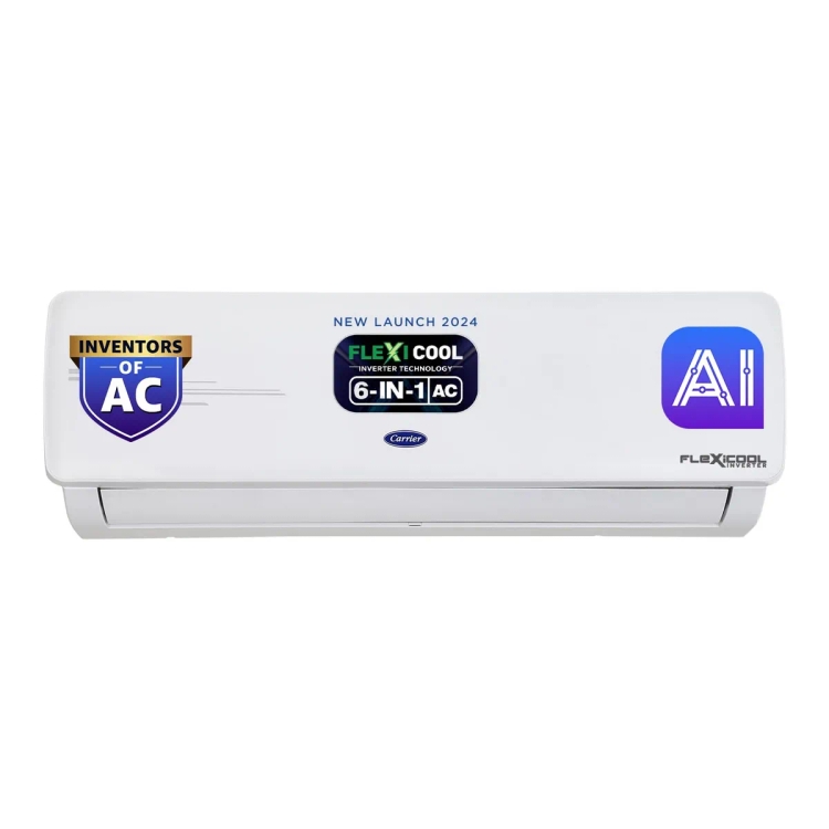 Carrier 6 in 1 Convertible Inverter Split Air conditioner XCEL EDGE Fxi 1 Ton 3 Star