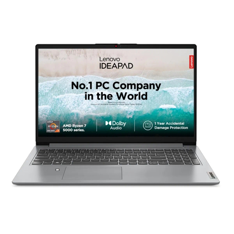 Lenovo IdeaPad 1 AMD Ryzen 7 5700U (16 GB/512 GB SSD/Windows 11 Home) 15ALC7 Thin and Light Laptop  (15.6 inch,Graphite Grey, 1.61 kg)