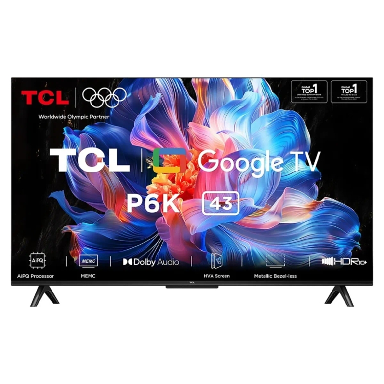 TCL P6K 4K Ultra HD LED Google TV 108 cm (43 Inch) 