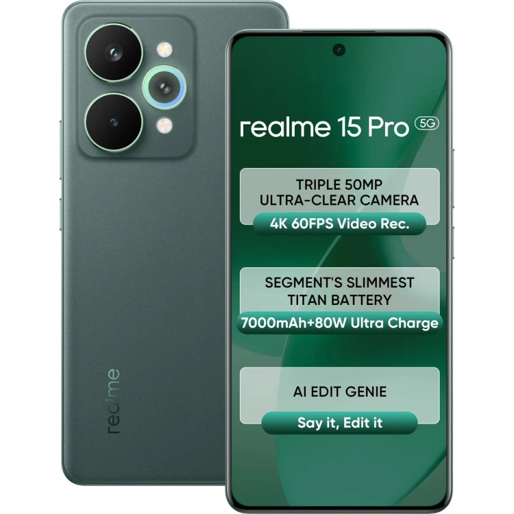 Realme 15 Pro 5G 8 GB 256 GB Flowing Silver