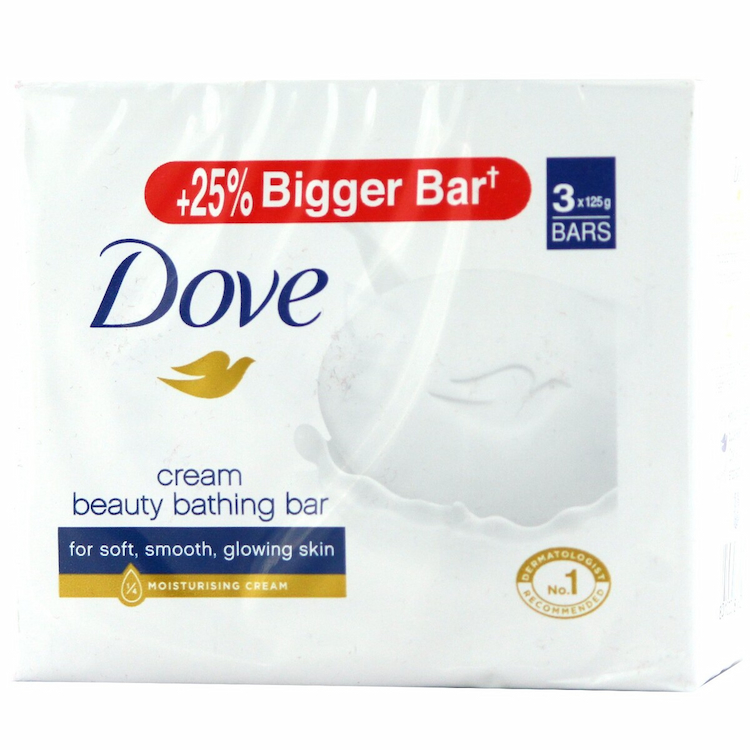 Dove Cream Beauty Soap 3X125g