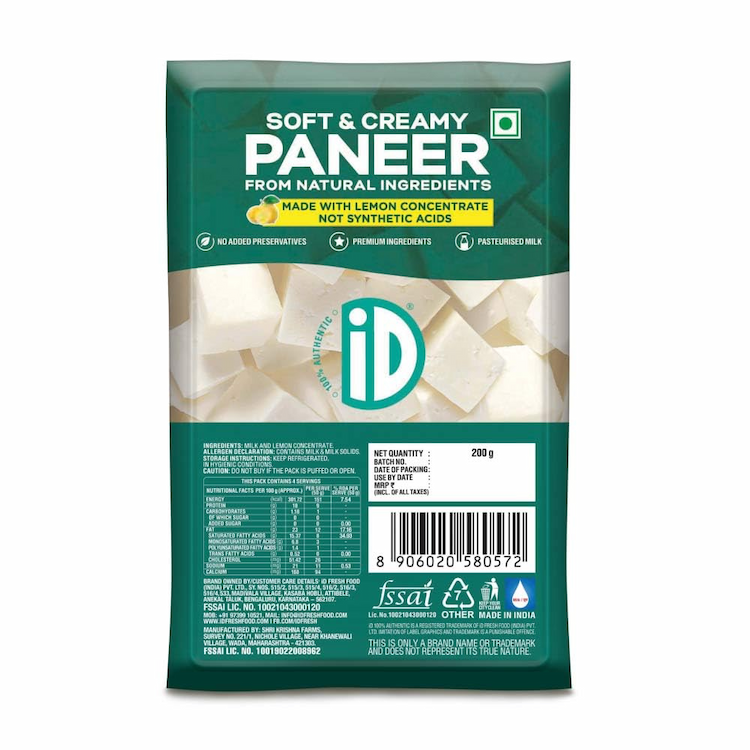 ID Natural Paneer 200g