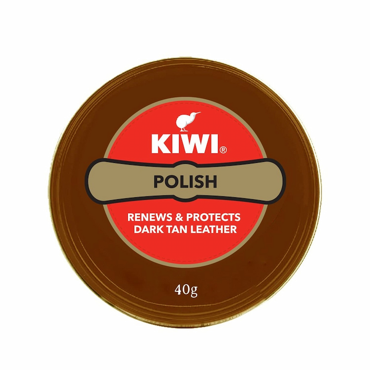 Kiwi Shoe Polish Dark Tan 40g