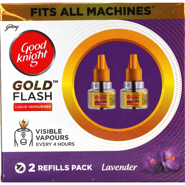 Good Knight Flash Lavender Liquid Vapourizer Refill 45mlx2`s