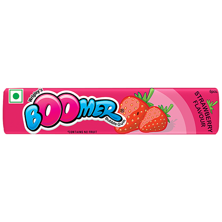 Wrigleys Chewing Gum Boomer Strawberry 18.6G