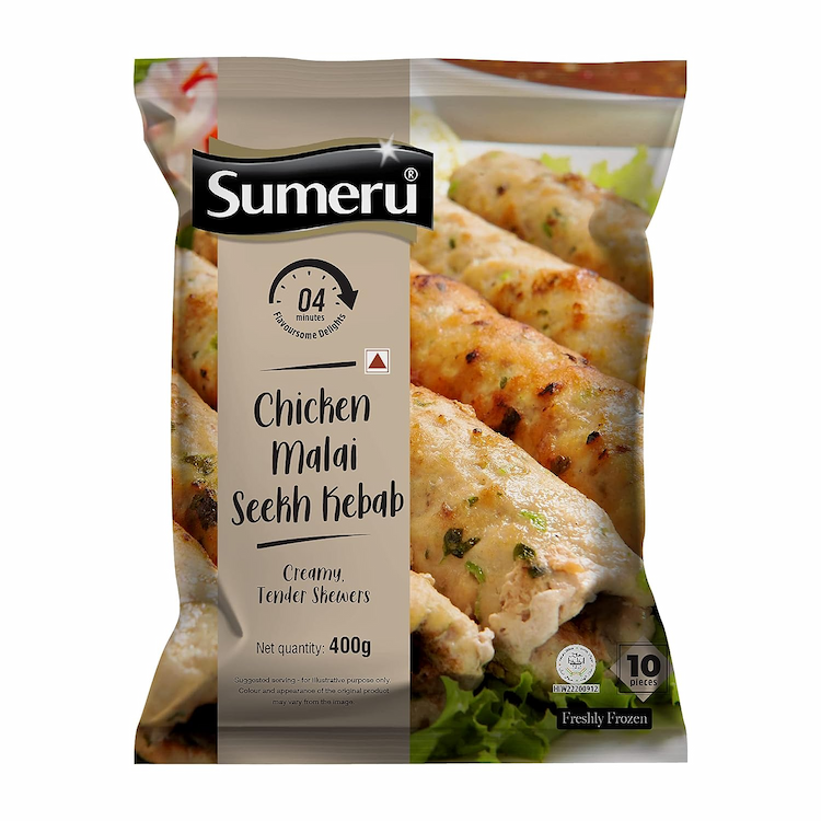 Sumeru chicken malai seekh kebab 400g