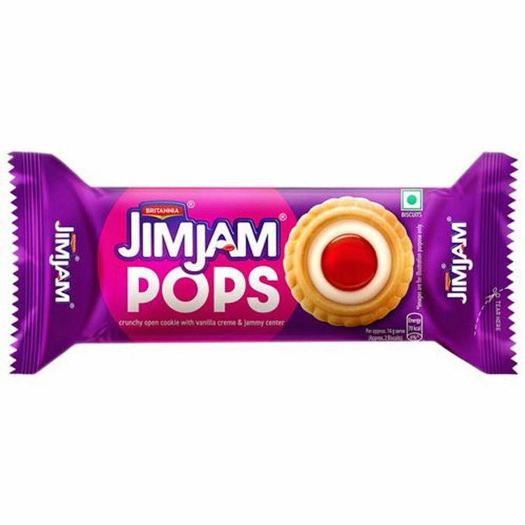 Britannia Jim Jam Pops Cookies 70G