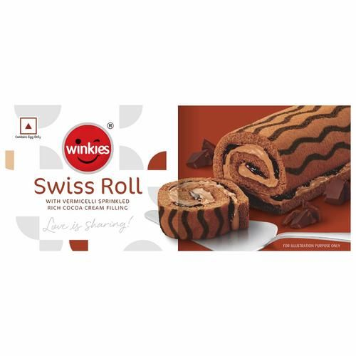 Winkies Swiss Roll Cake - Chocolate, 165g