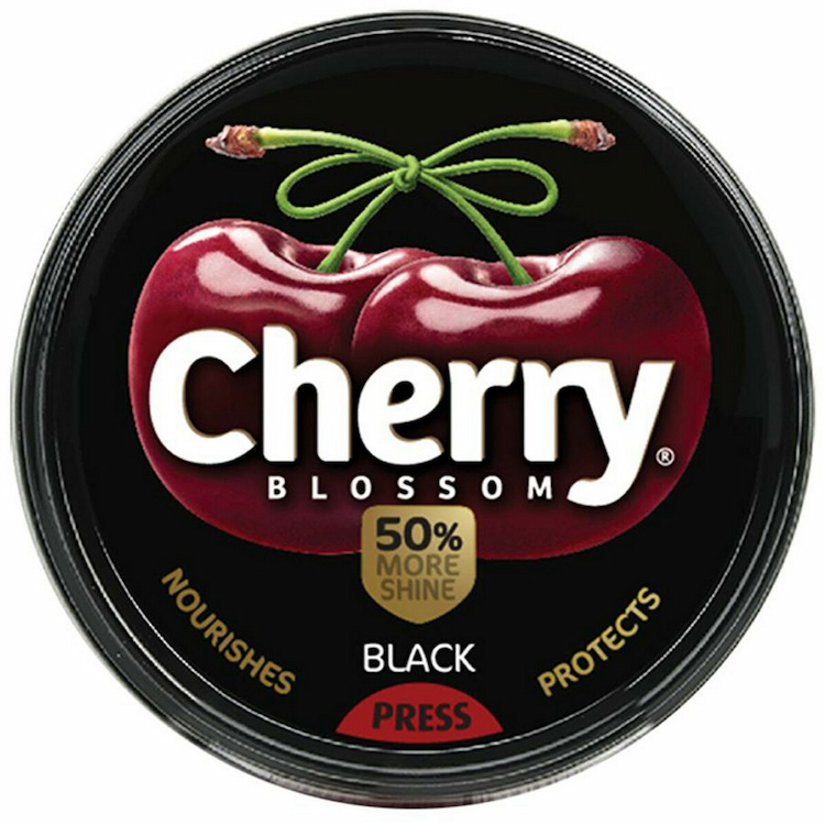 Cherry Blossom Shoe Polish Black 40g