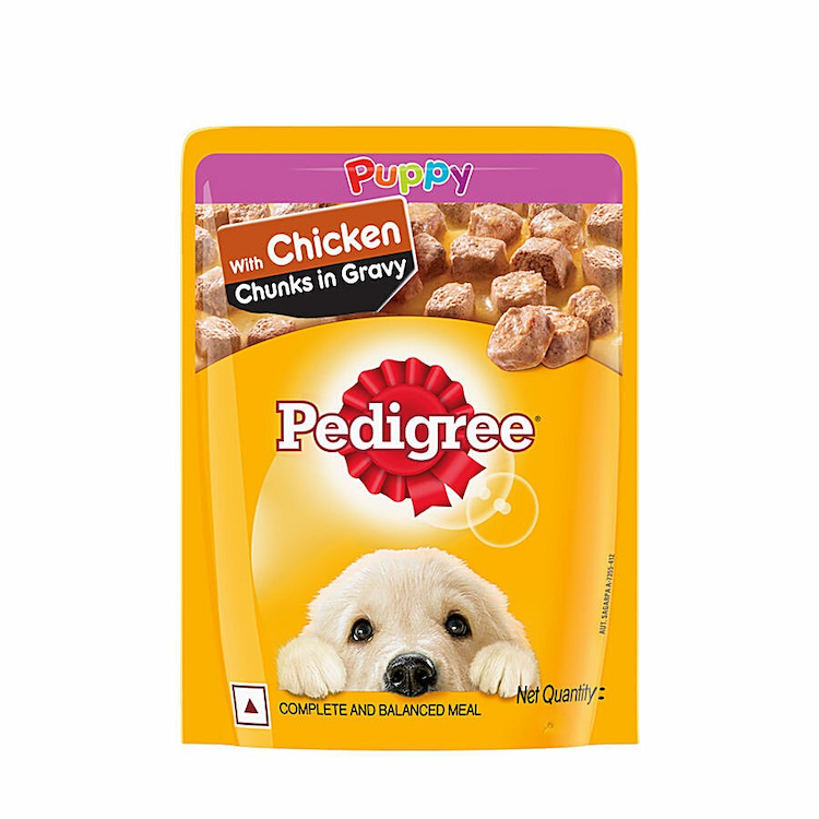 Pedigree Dog Food Chicken Chunks Ingravy Puppy 70G